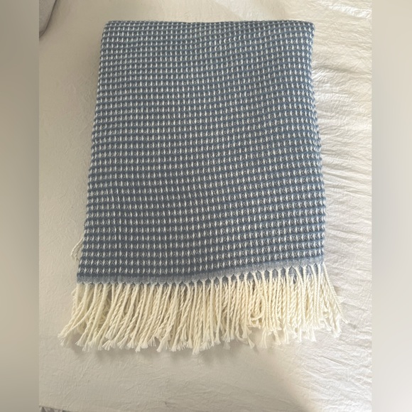 Other - Blue waffled throw blanket